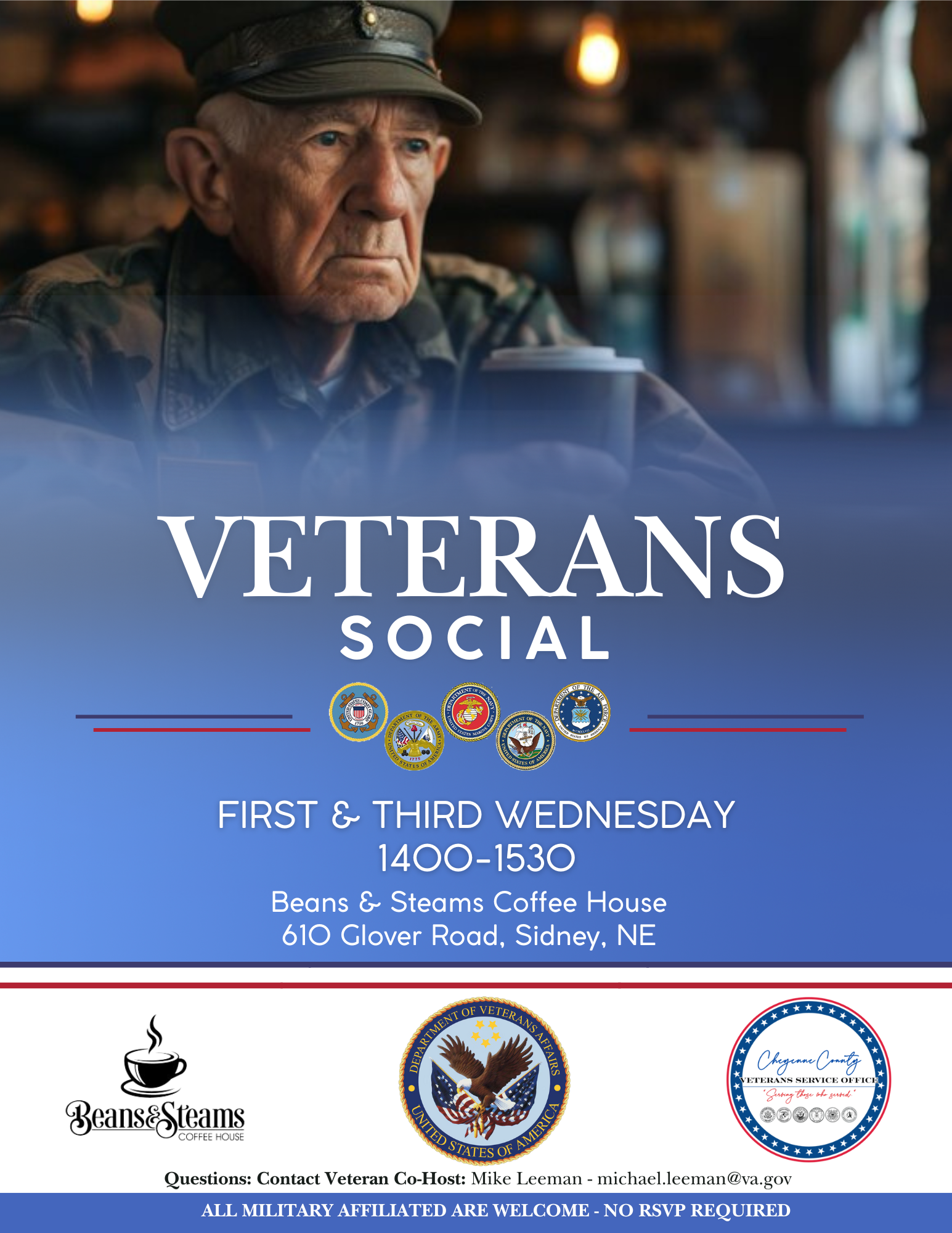 Veterans Social Flyer Image